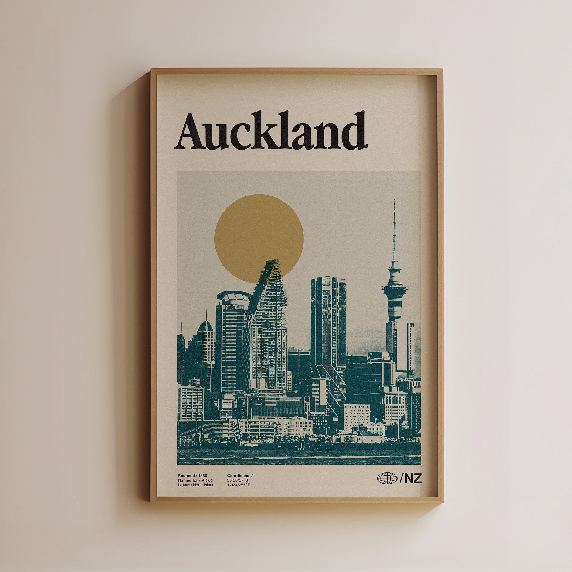 Auckland Vintage Poster
