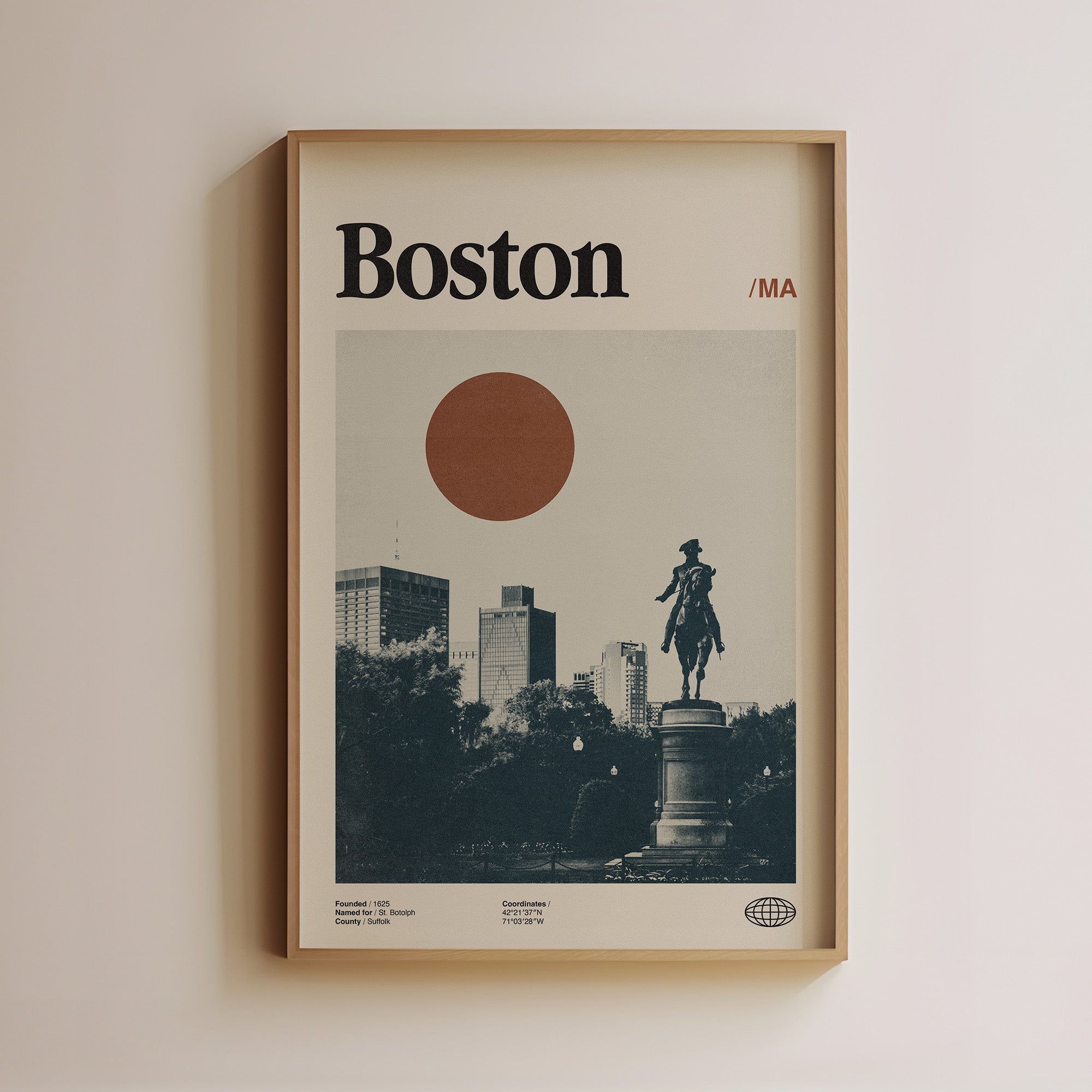 Boston Wall Art Midcentury