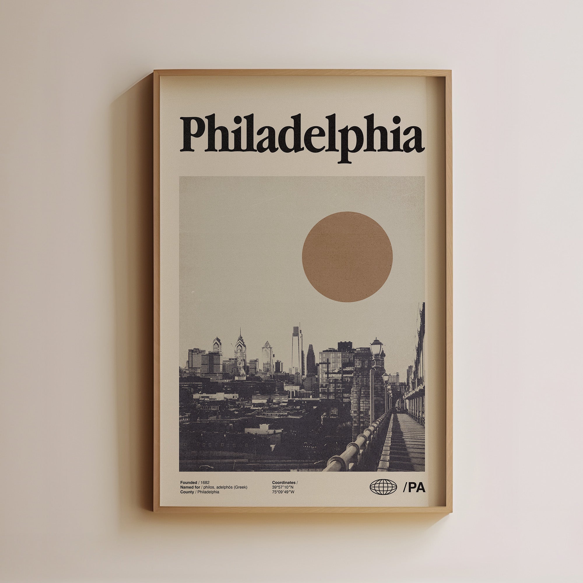 Vintage Travel Wall Art Philadelphia