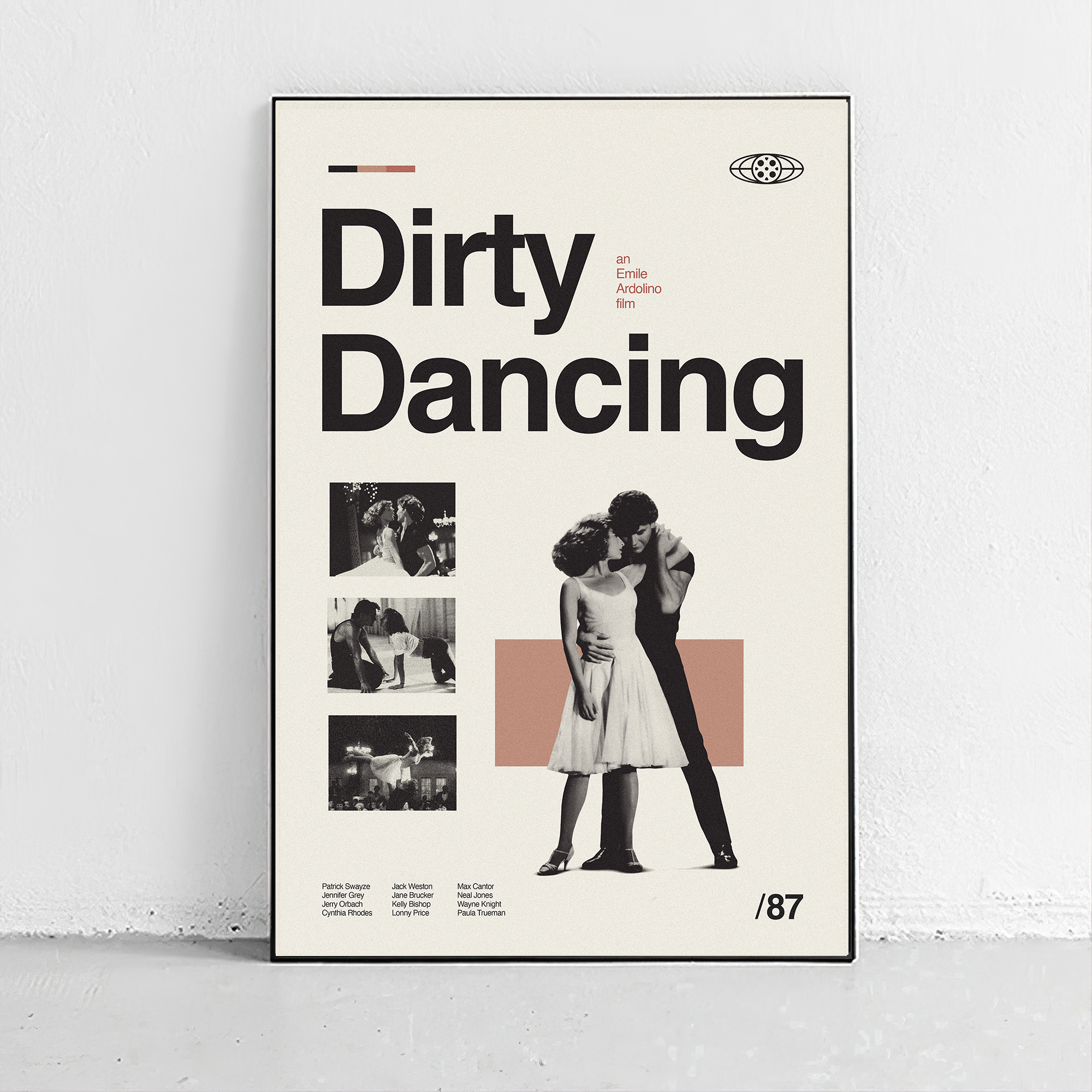 Pulp Fiction Dance poster midcentury modern – Sandgrain Studio