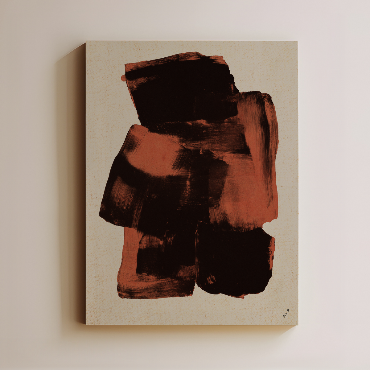 Collision canvas wall art by Seb Moran