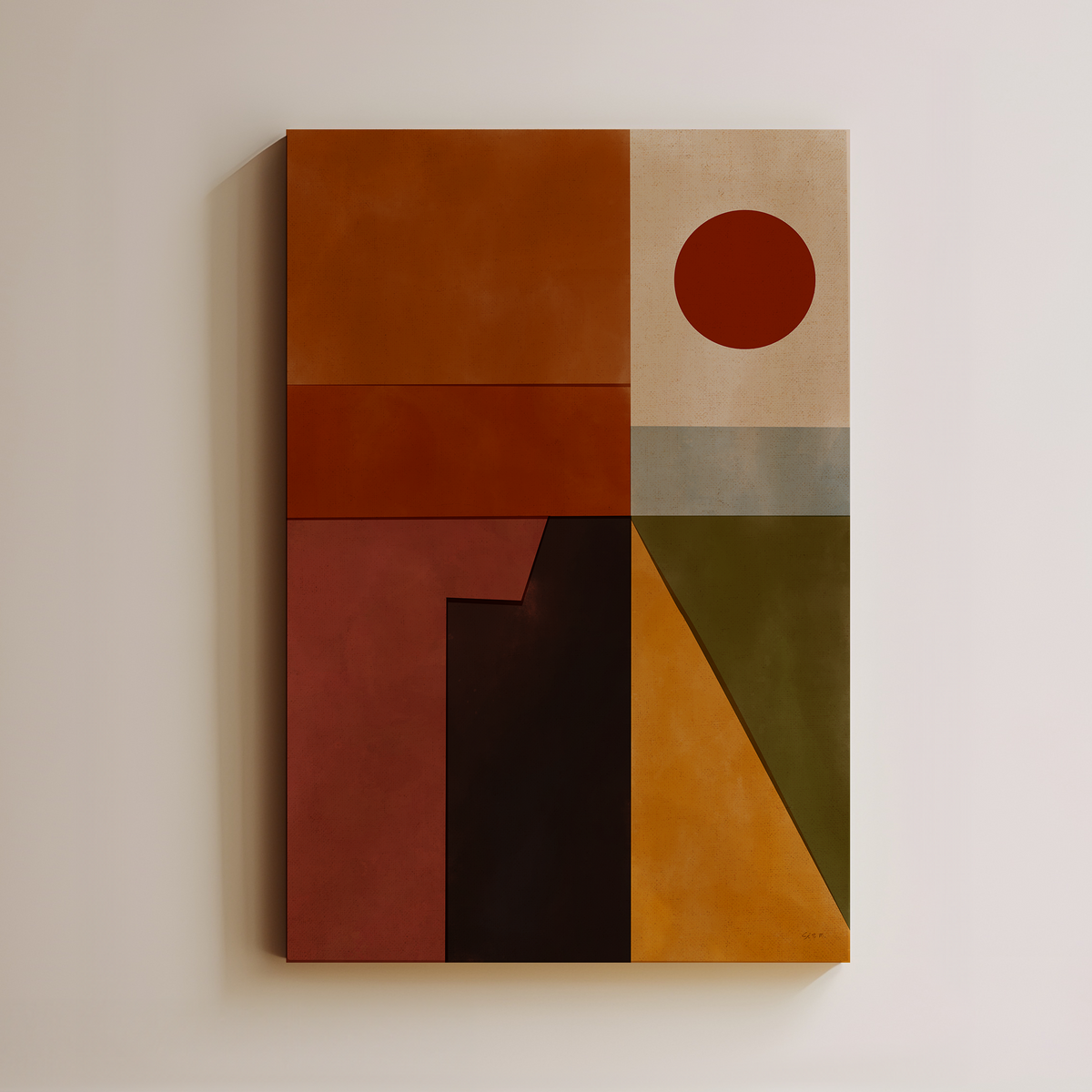 Sun Shadows canvas wall art by Seb Moran