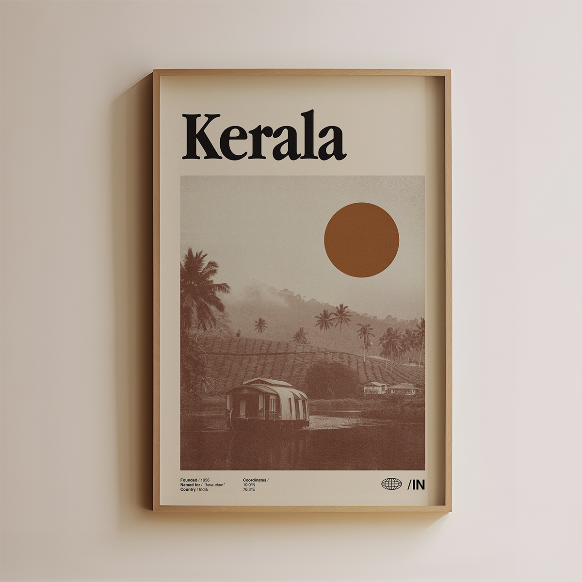 Kerala Travel Poster
