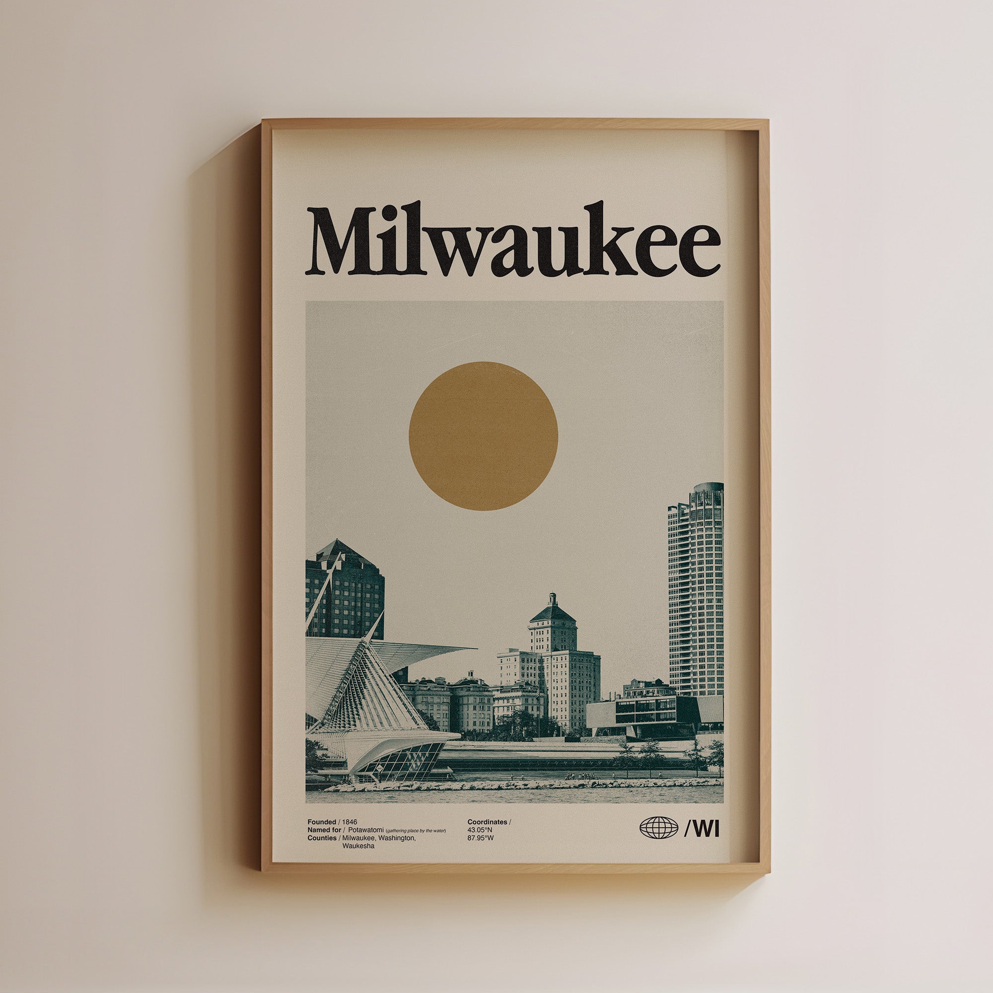 Milwaukee Poster Vintage Wall Art
