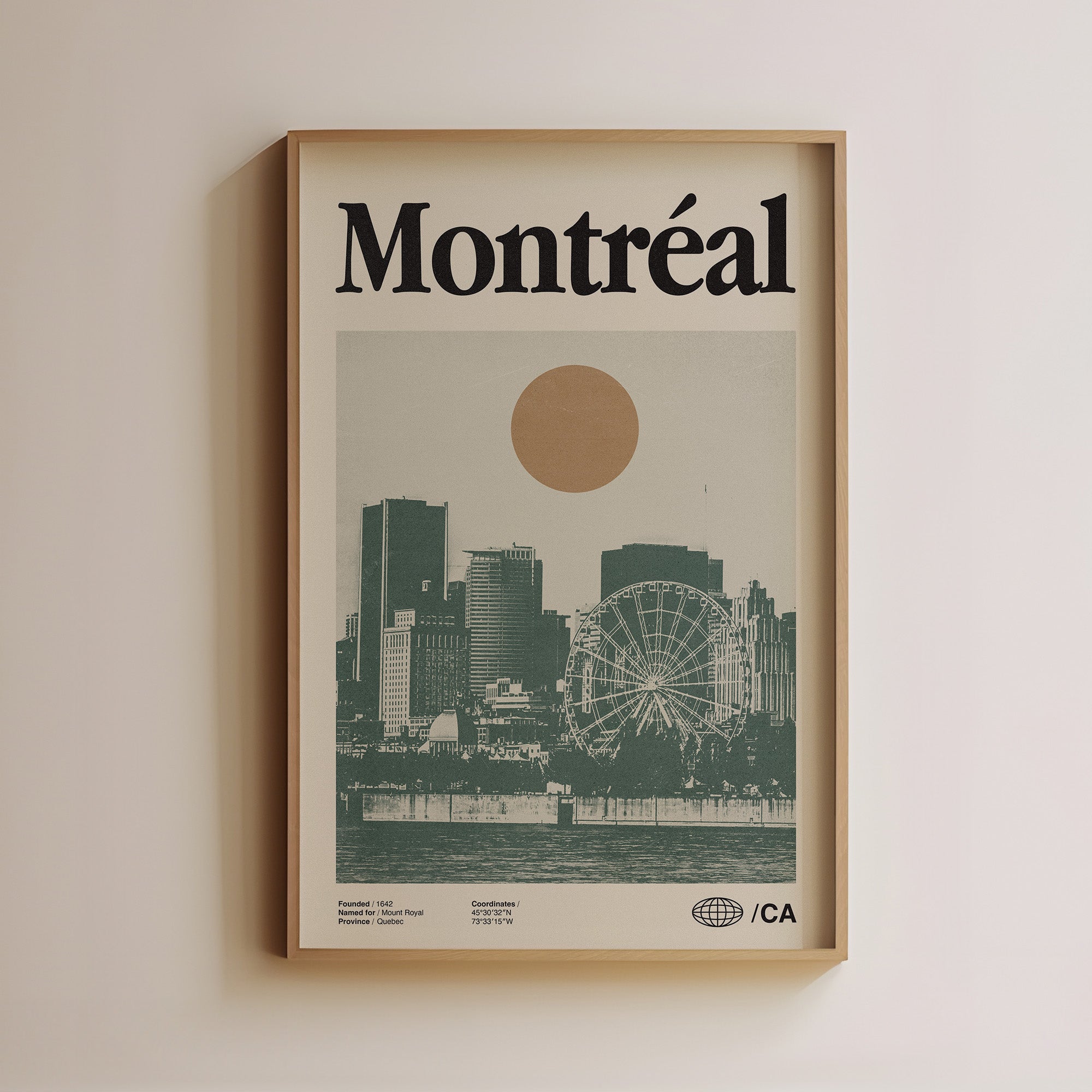 Vintage montreal poster