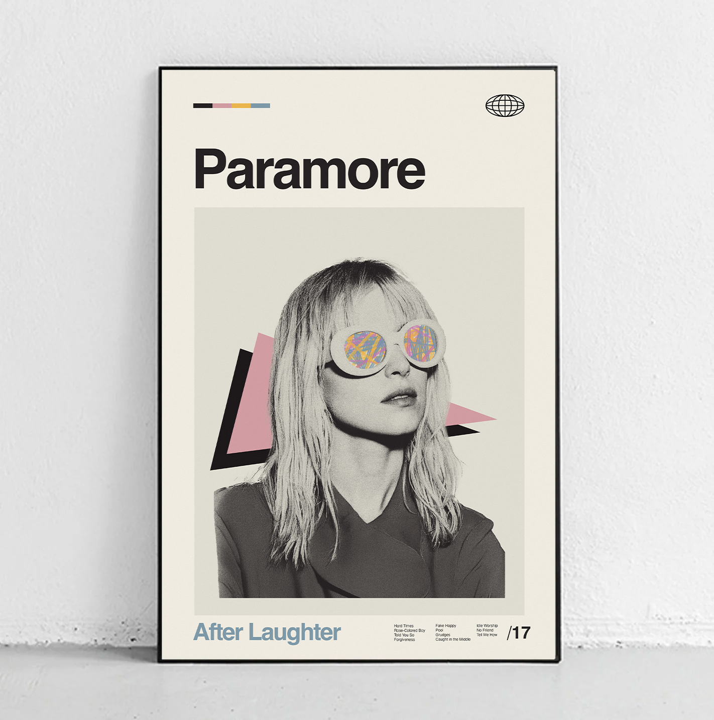 Paramore After Laughter Hard times Poster Midcentury Modern Art Paramore After Laughter Hard times Poster Midcentury Modern Art