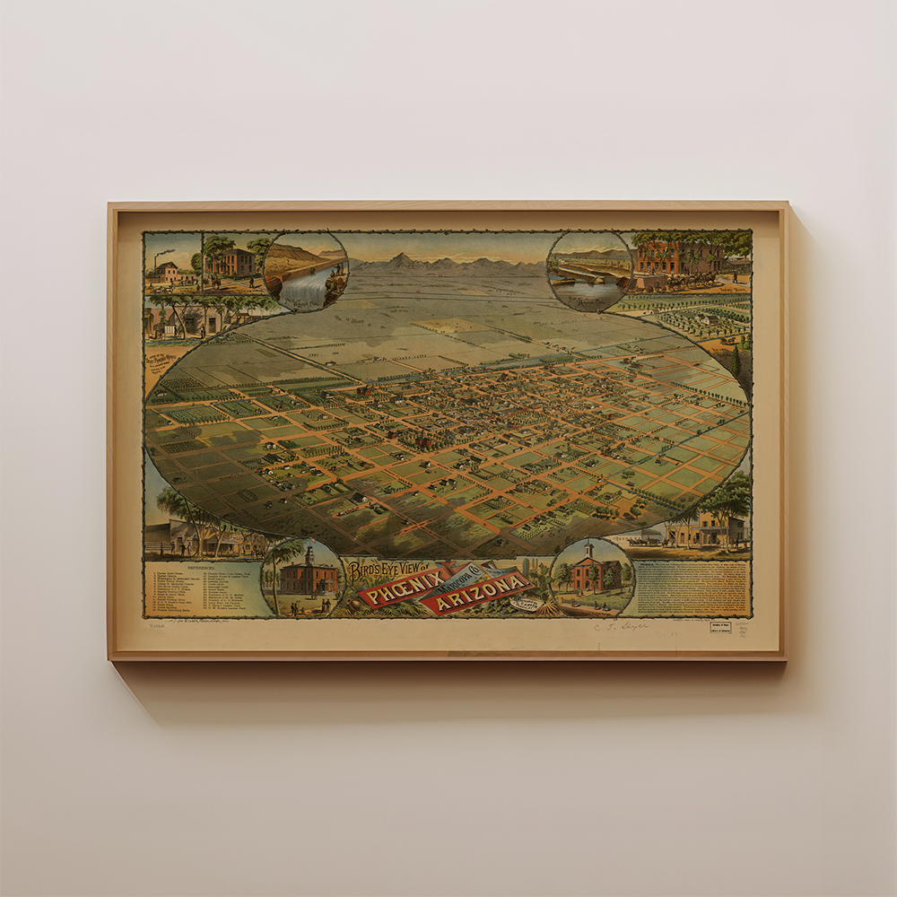 Phoenix Vintage Map