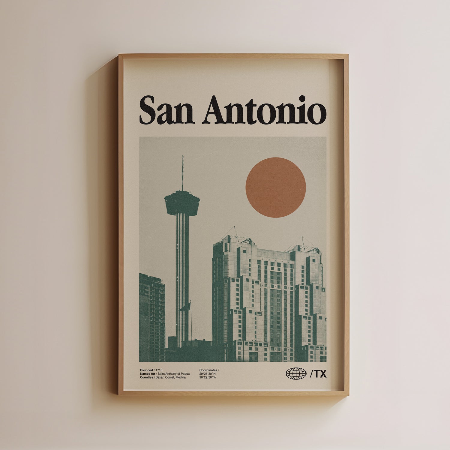 San Antonio Vintage Poster