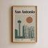 San Antonio Vintage Poster