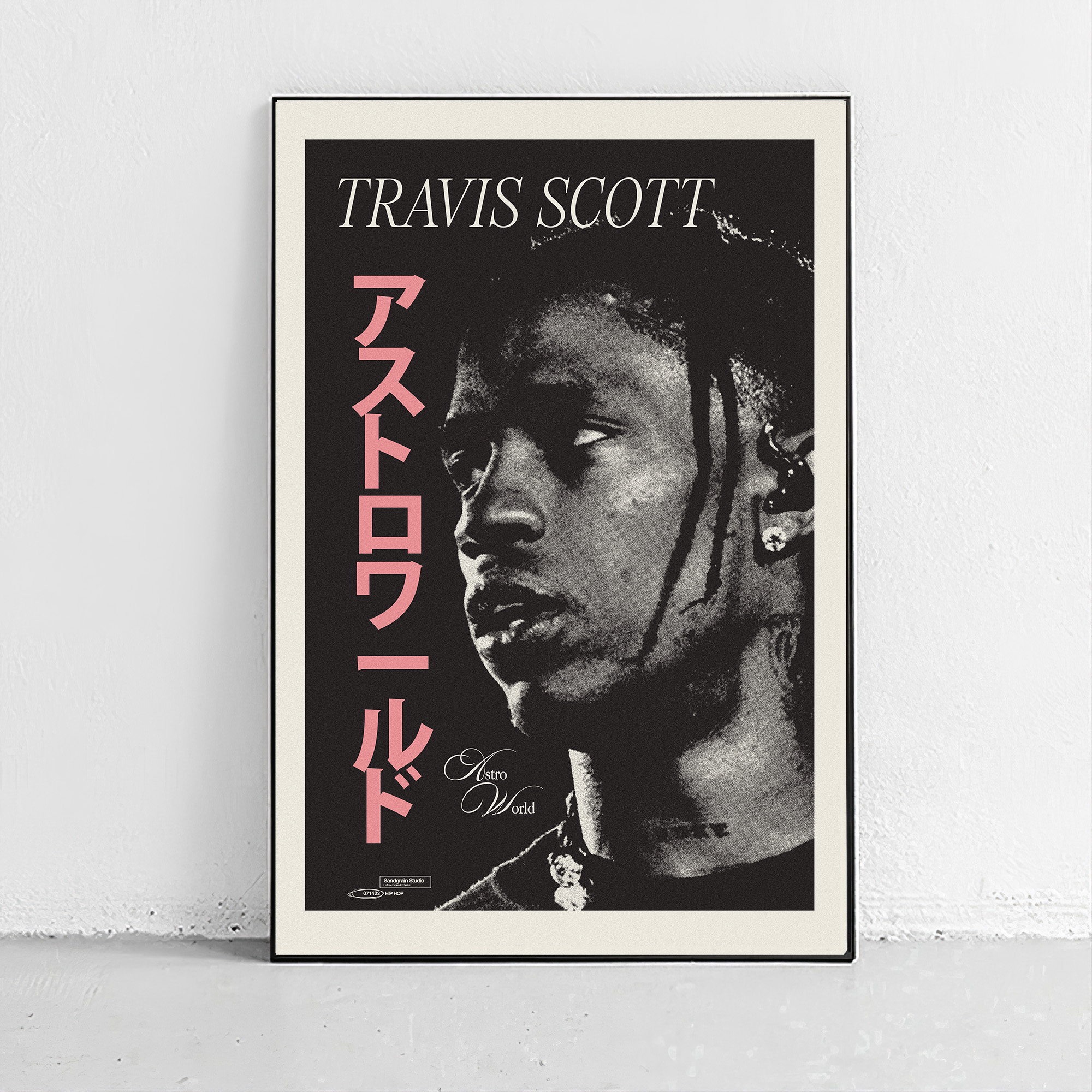 Travis Scott Poster Astroworld Midcentury Modern Art Print