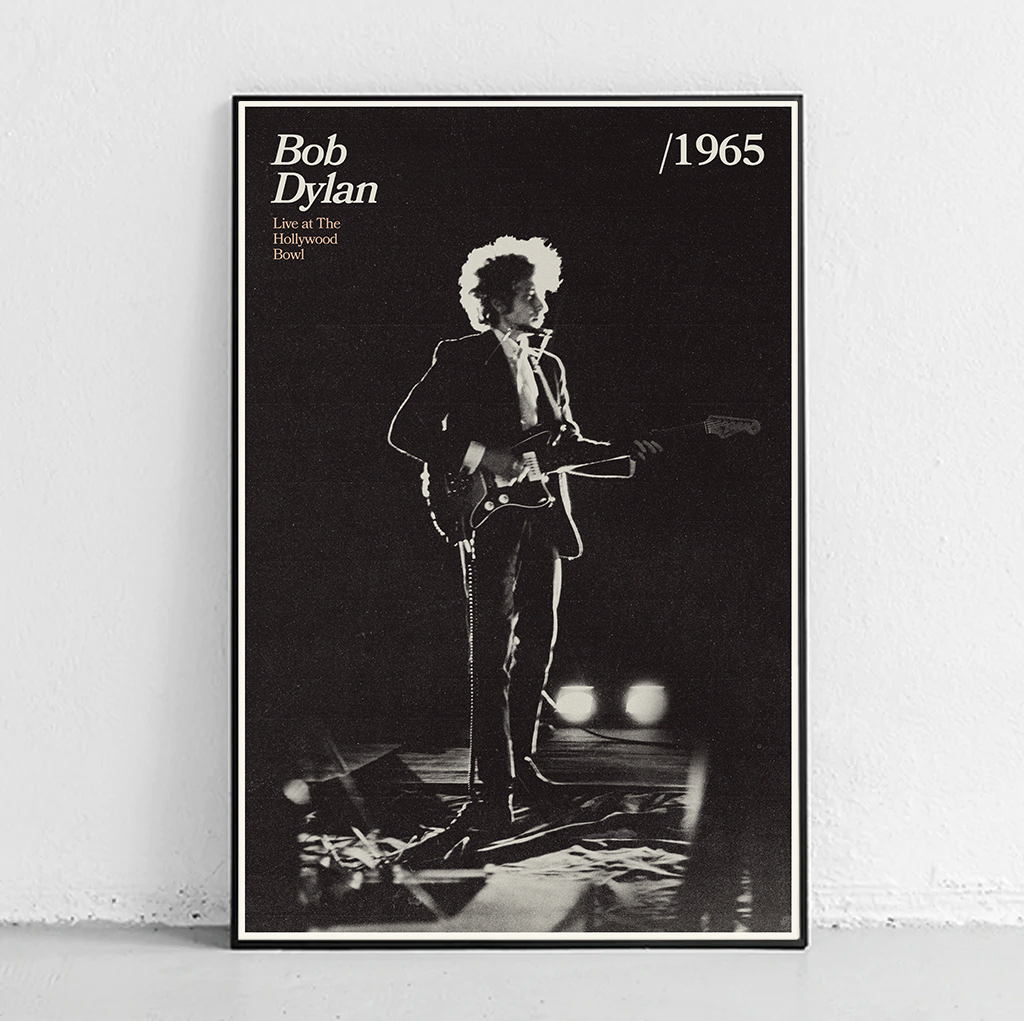 Bob Dylan poster -Live at the Hollywood Bowl poster – Sandgrain Studio Bob Dylan poster -Live at the Hollywood Bowl poster – Sandgrain Studio