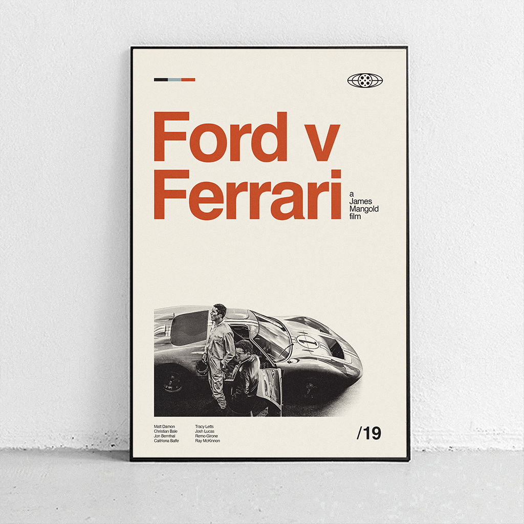 Ford v Ferrari Poster - alternative movie poster – Sandgrain Studio