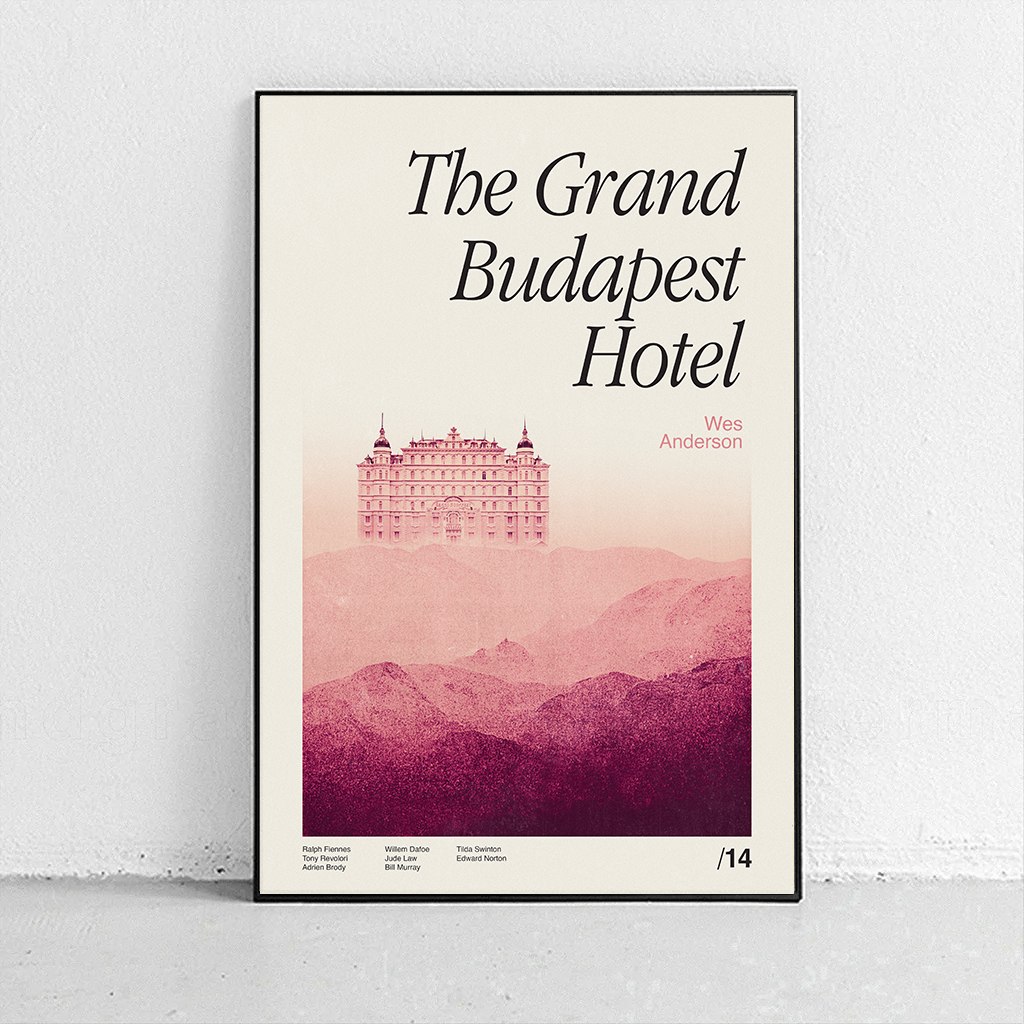 The Grand Budapest Hotel Wes Anderson Minimalist Movie Poster Vintage Retro  Art Print Custom P Art Print by Joshua Williams - Fine Art America