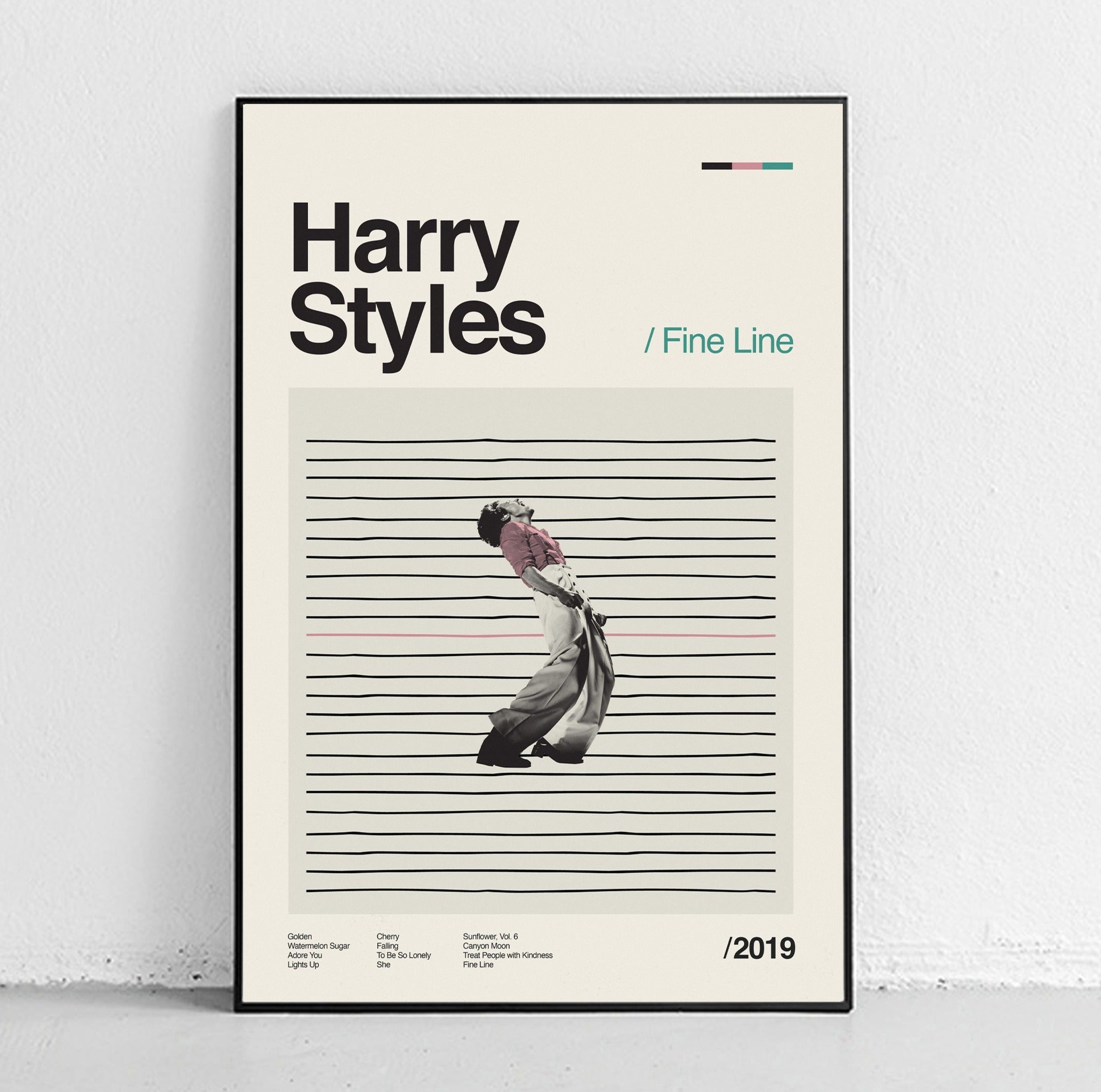 Harry Styles - Fine Line Midcentury Modern Art Print – Sandgrain Studio