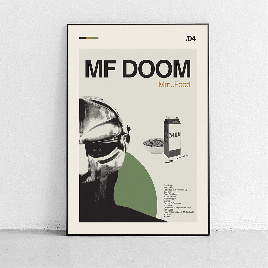 MF DOOM Midcentury Modern Art Print – Sandgrain Studio