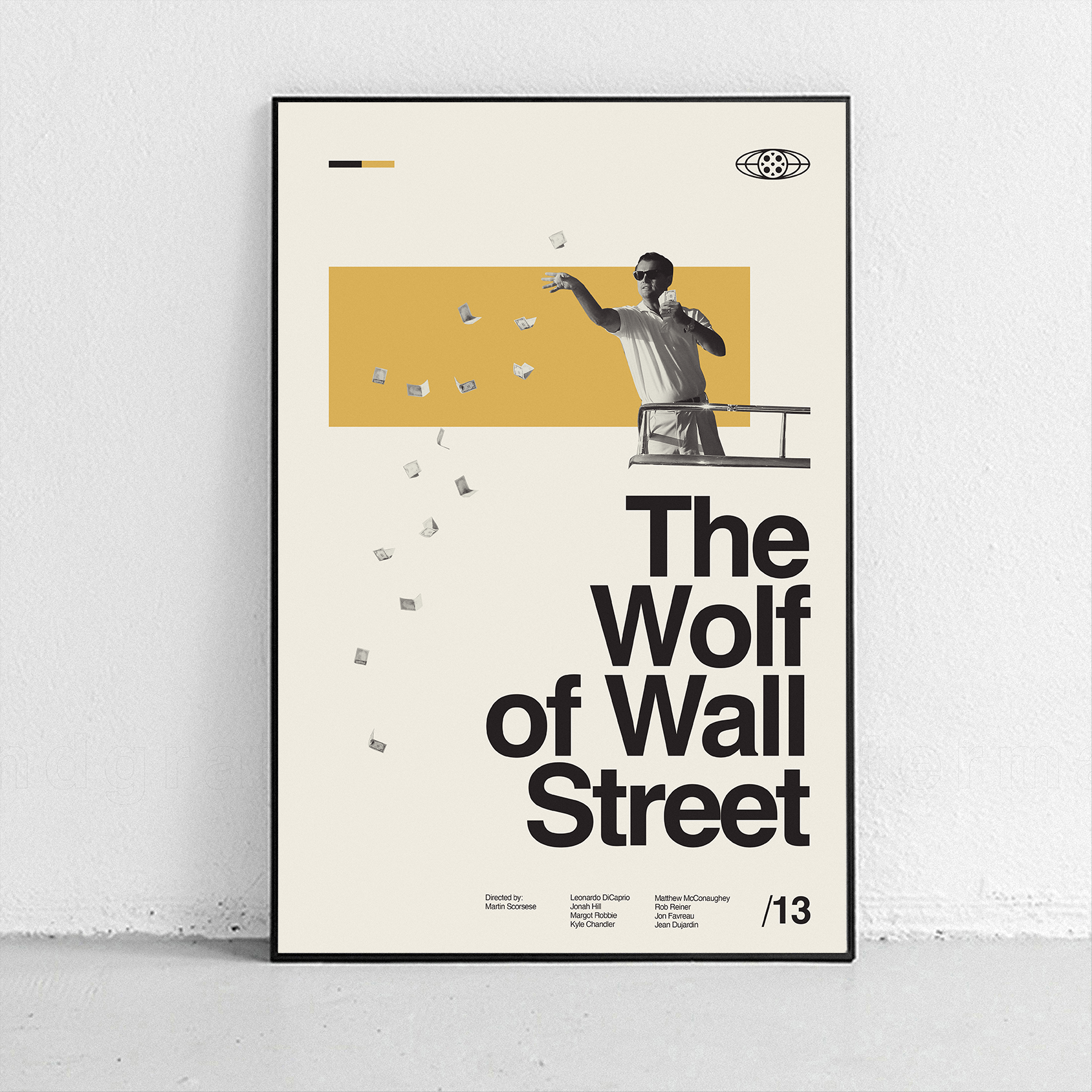 The Wolf of Wall Poster- Midcentury Modern Design - – Sandgrain