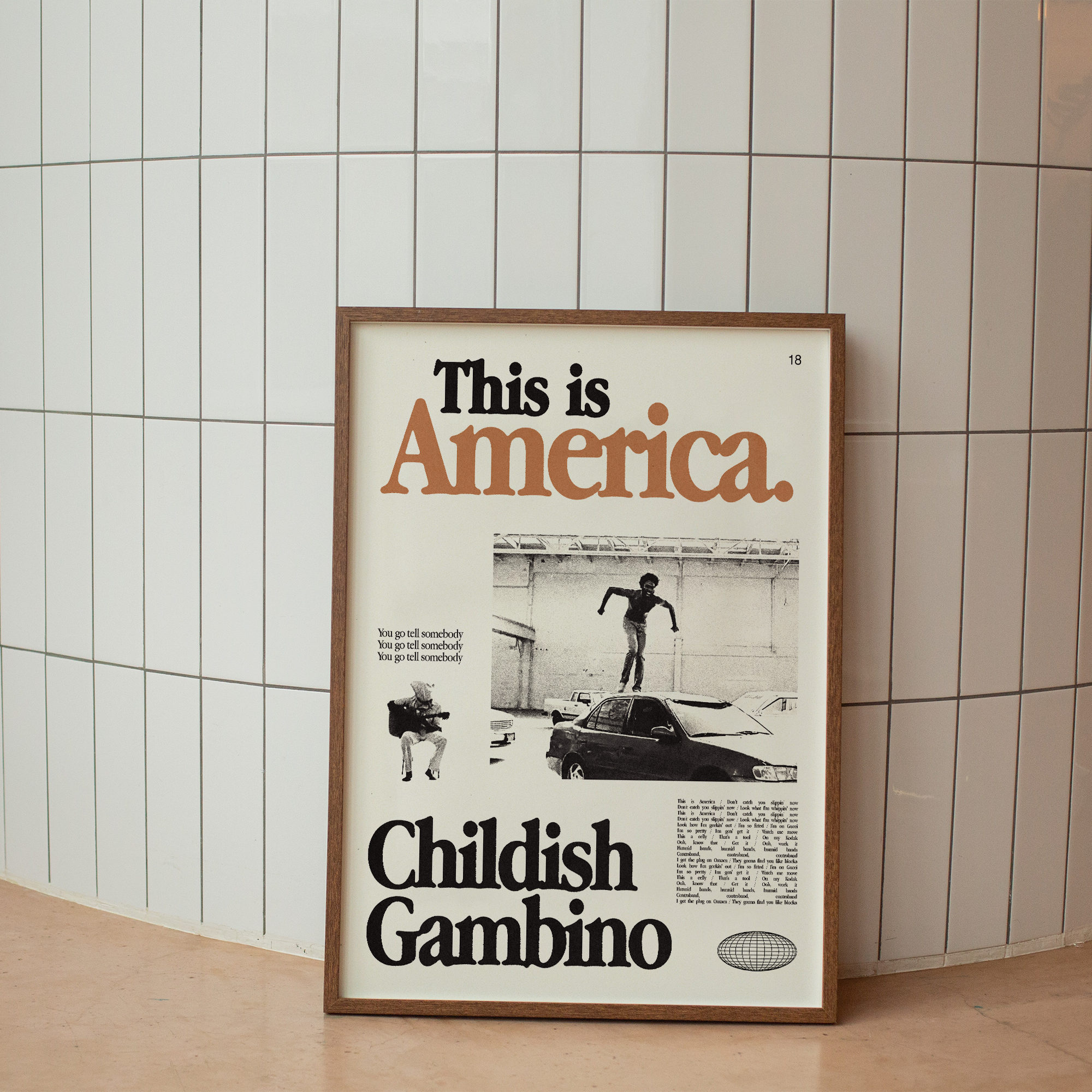 Childish Gambino Midcentury Modern Art Print – Sandgrain Studio Childish Gambino Midcentury Modern Art Print – Sandgrain Studio