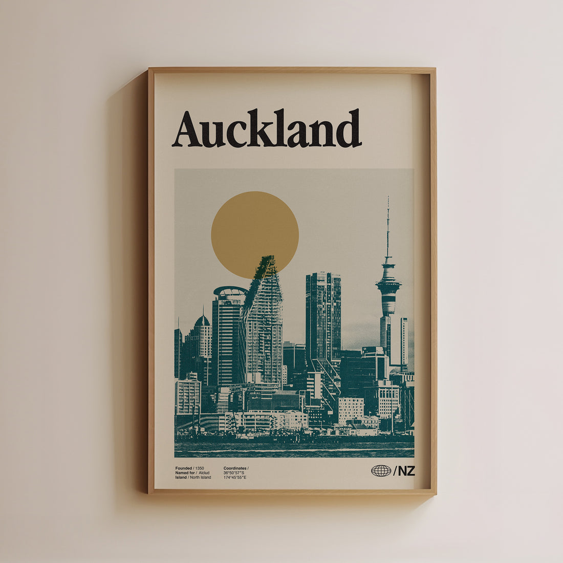 Auckland Vintage Poster