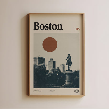 Boston Wall Art Midcentury