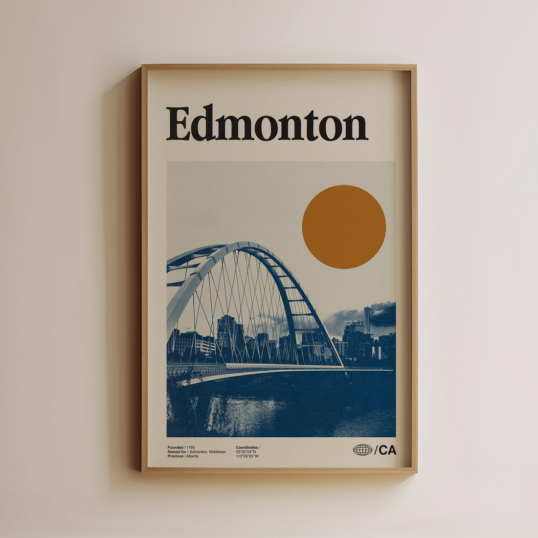 Vintage Edmonton Poster