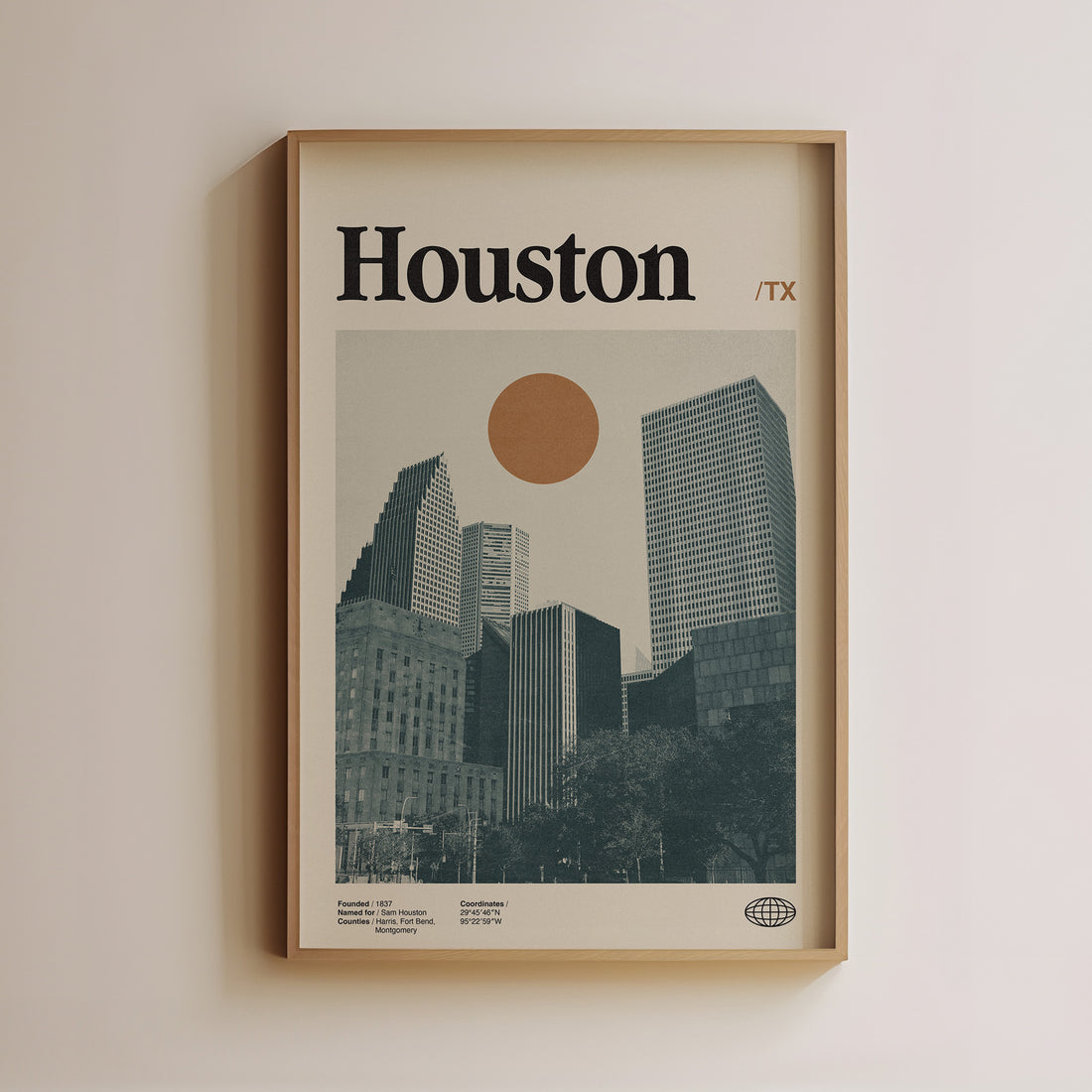Vintage Houston Poster