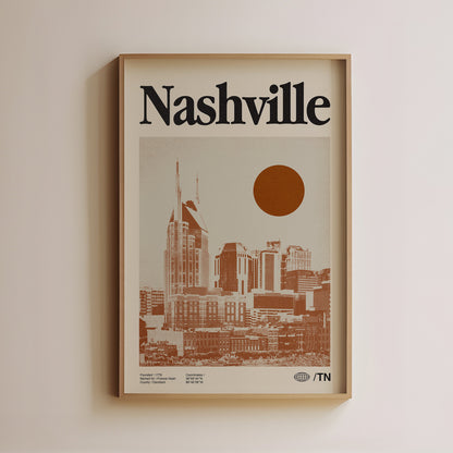 Nashville Vintage Poster