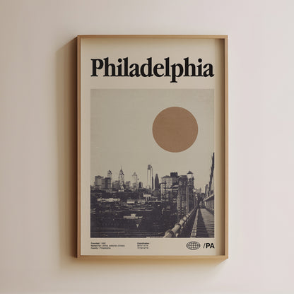 Vintage Travel Wall Art Philadelphia