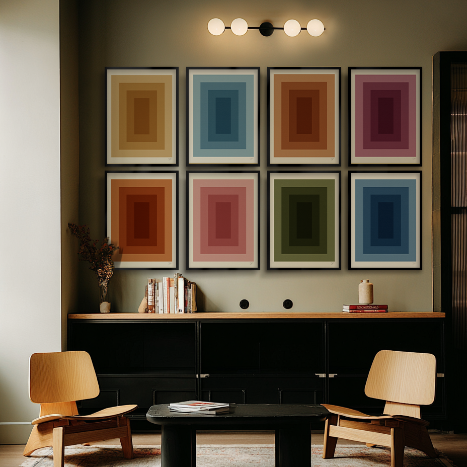 abstract wall art colorful