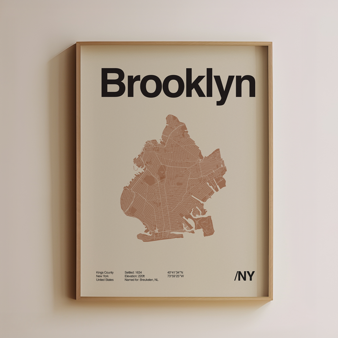 vintage brooklyn poster