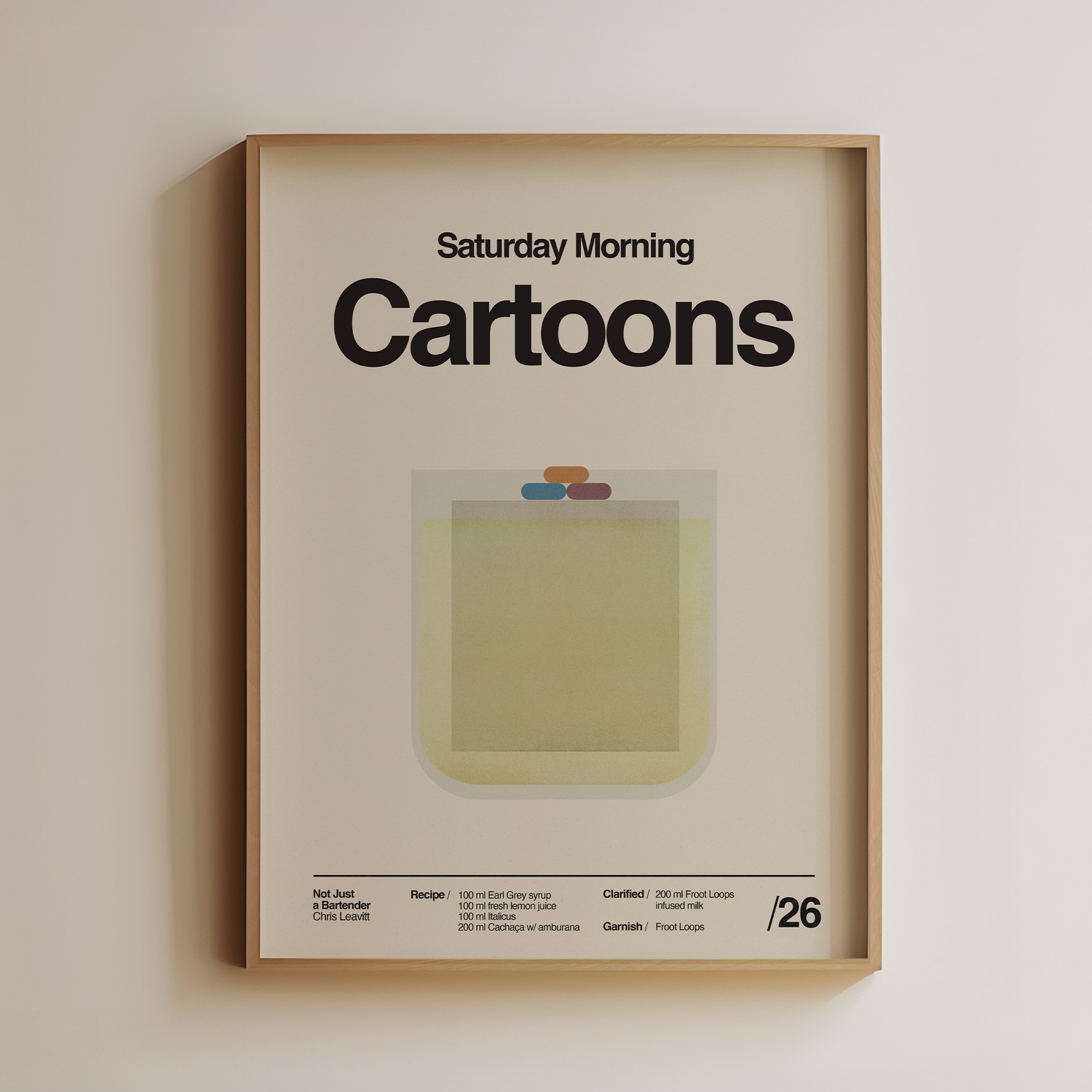 Saturday Morning Cartoons Cocktail - Not Just A Bartender Collab - Image 1