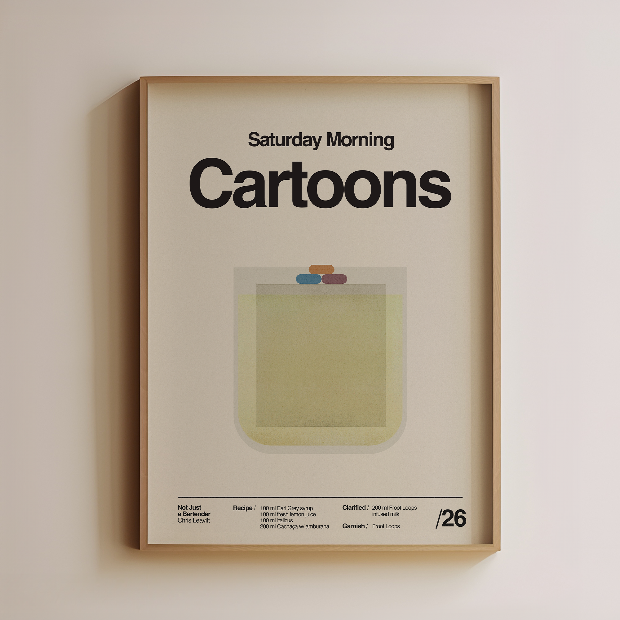 Saturday Morning Cartoons Cocktail - Not Just A Bartender Collab - Image 1