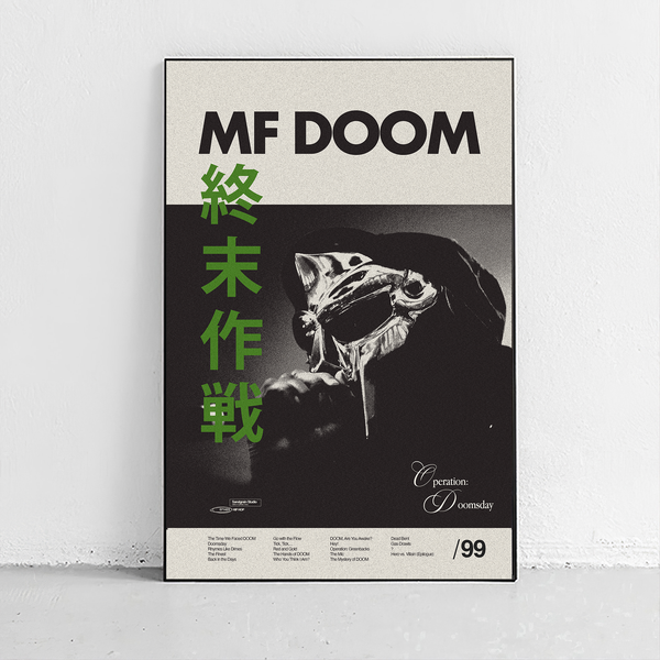 MF DOOM Poster Operation Doomsday Midcentury Modern Art