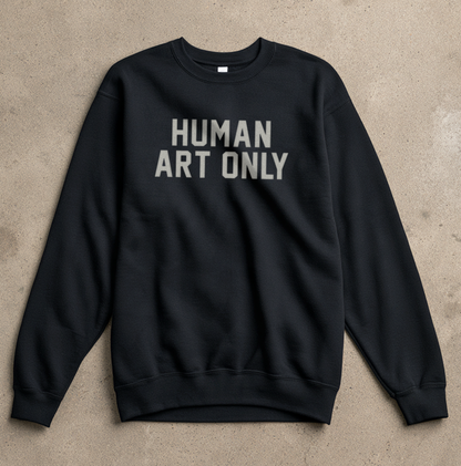 Human Art Only Varsity Schwerer Sweatshirt