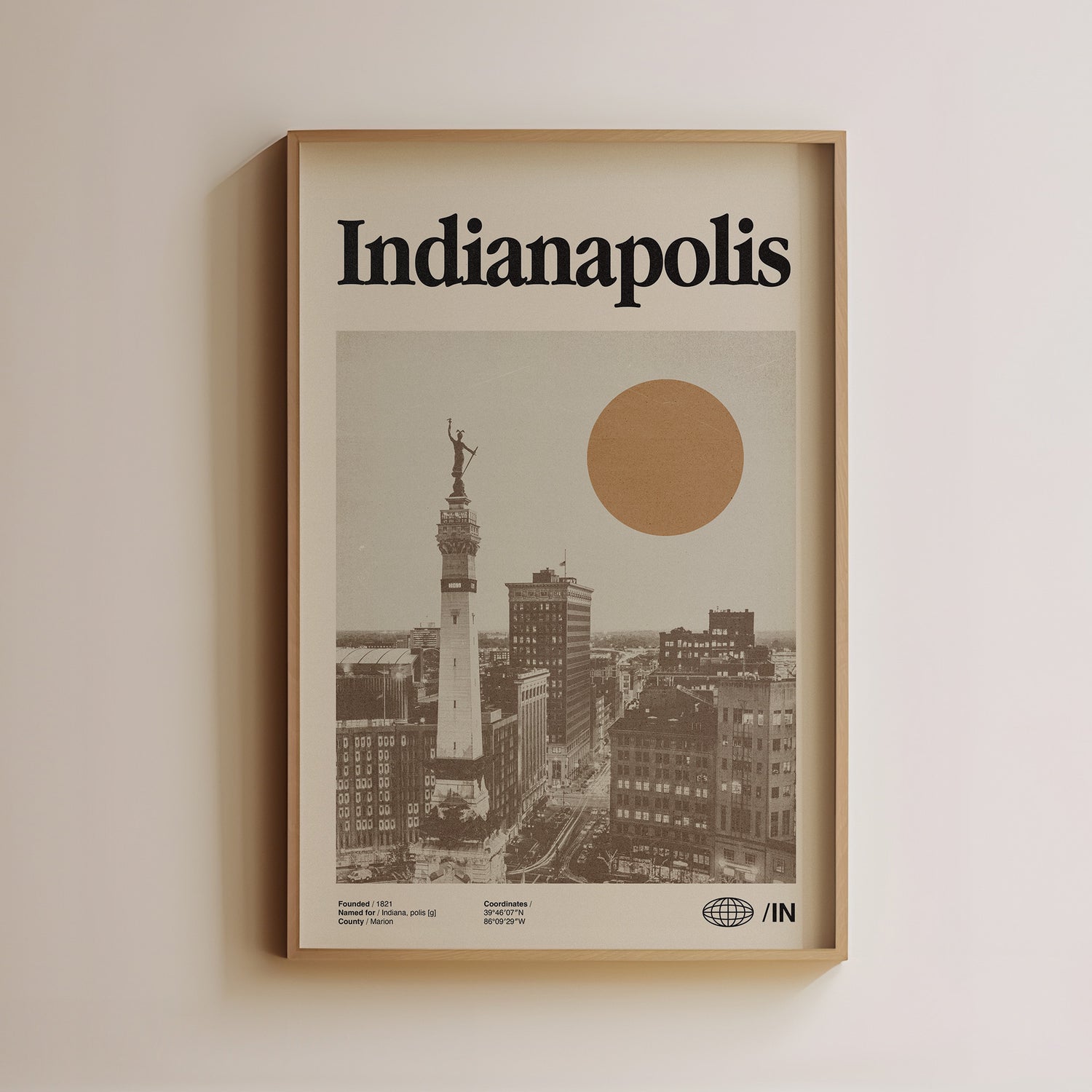 Vintage indianapolis poster