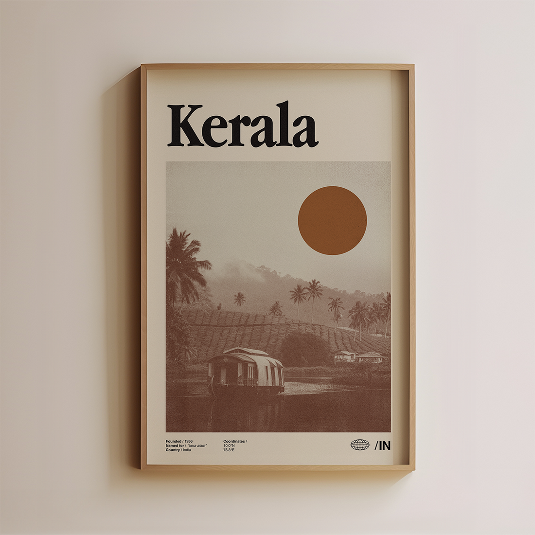 Kerala-Reiseposter
