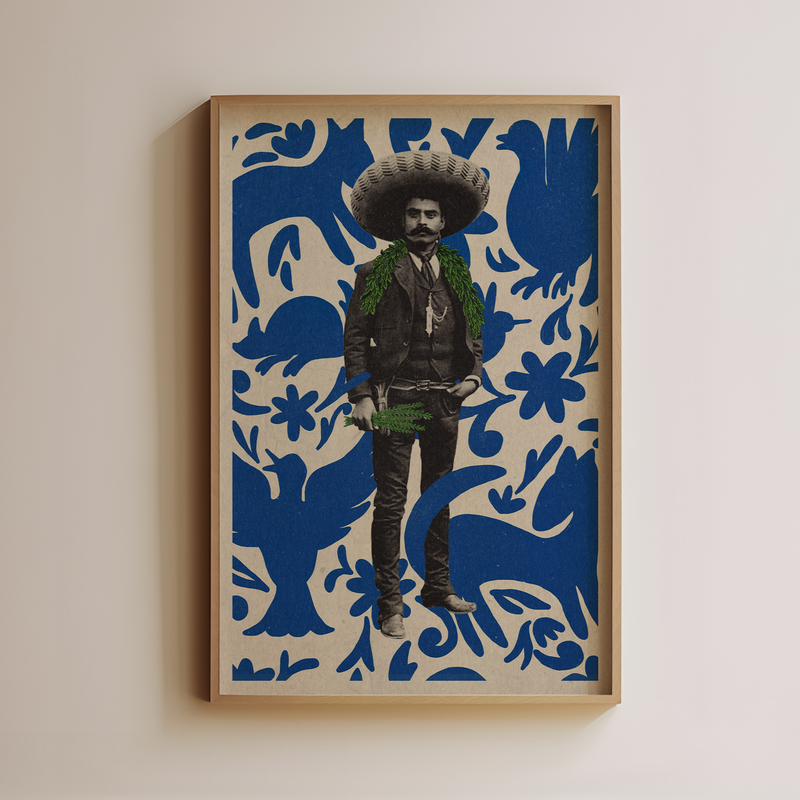 mexican folk art blue