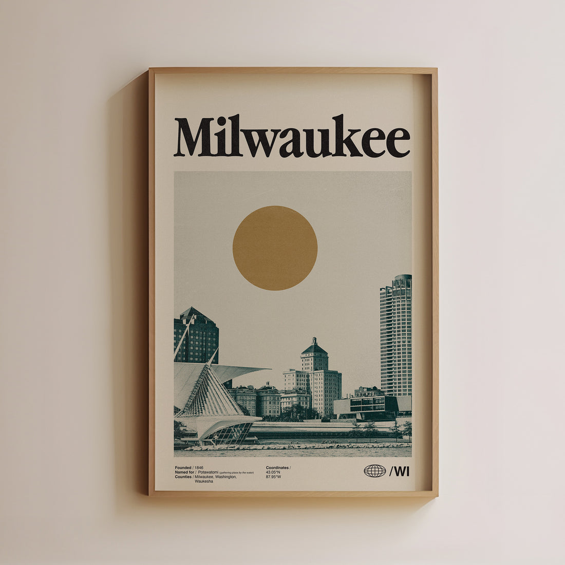 Milwaukee Poster Vintage Wall Art