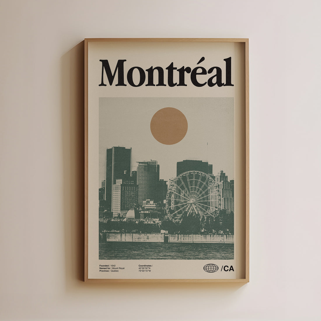 Vintage montreal poster