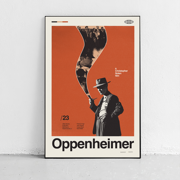 Oppenheimer midcentury poster – Sandgrain Studio