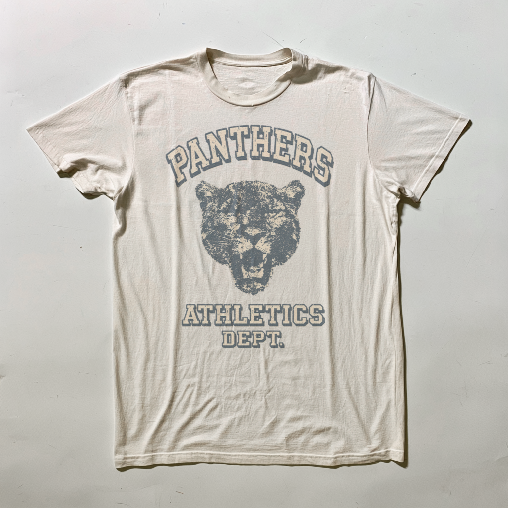 T-shirt graphique vintage lourd Panthers Athletics Dept.