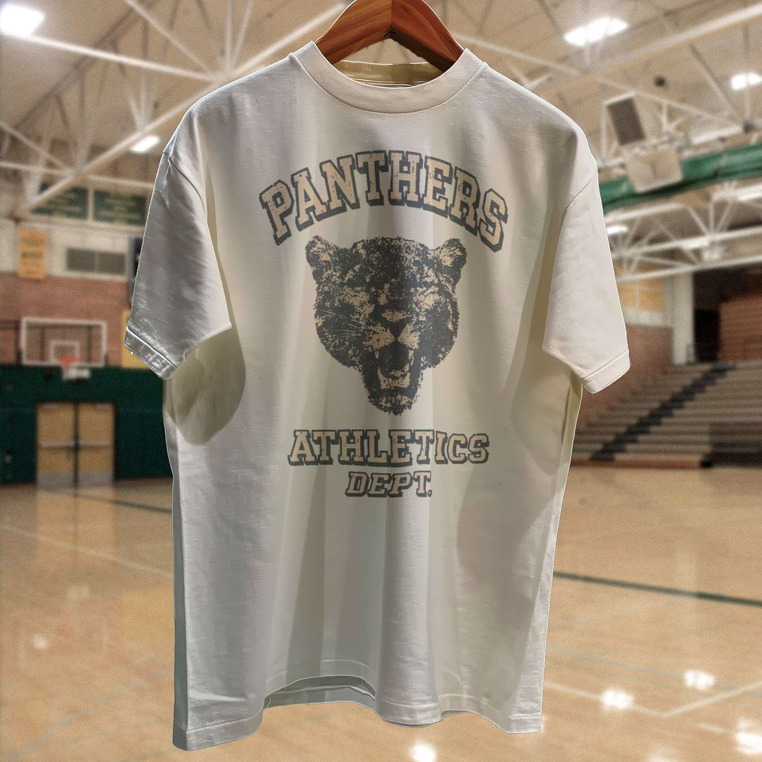 T-shirt graphique vintage lourd Panthers Athletics Dept.