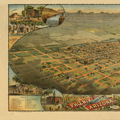 Phoenix Vintage Map