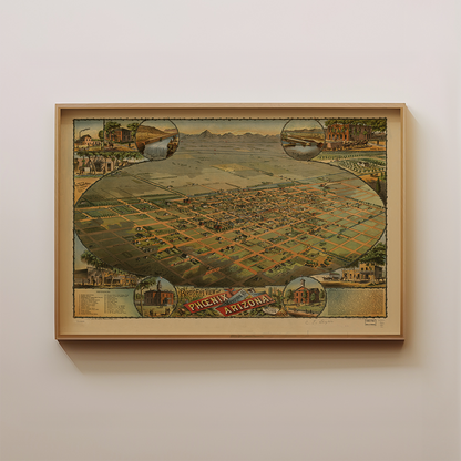 Phoenix Vintage Map