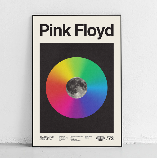 Pink Floyd Midcentury Modern art – Sandgrain Studio
