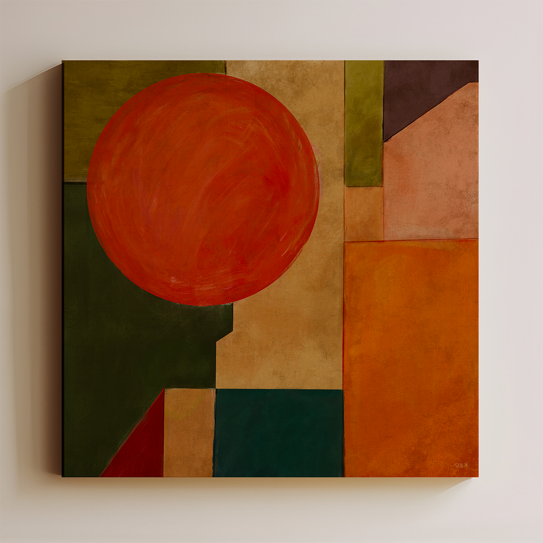 Rayos del Sol Canvas