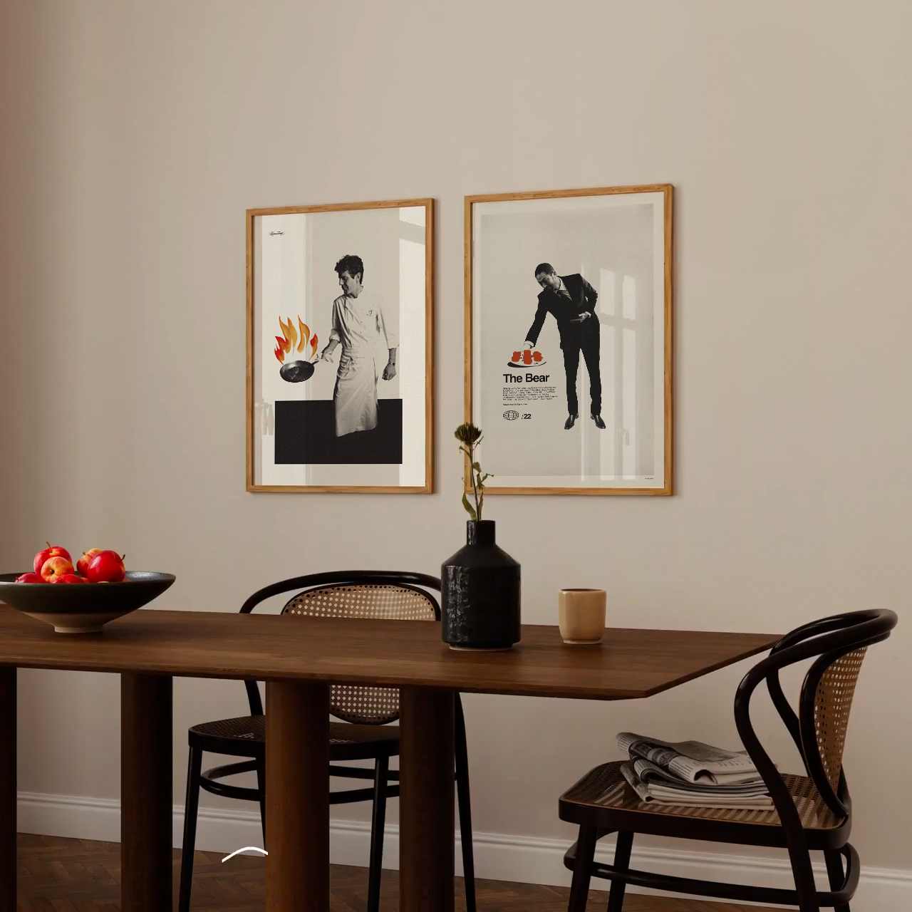 The bear richie forks poster Sandgrain Studio
