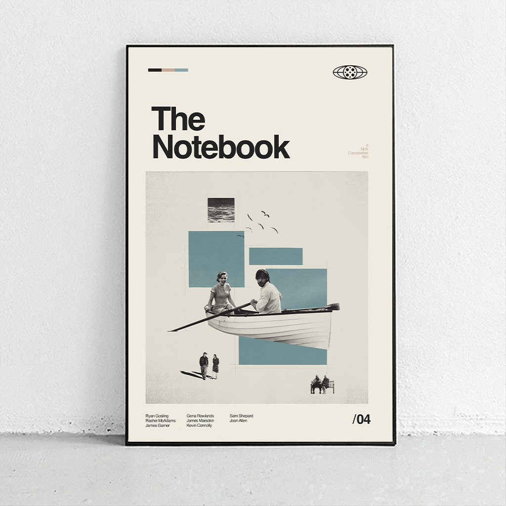 The Notebook Midcentury Modern Poster – Sandgrain Studio