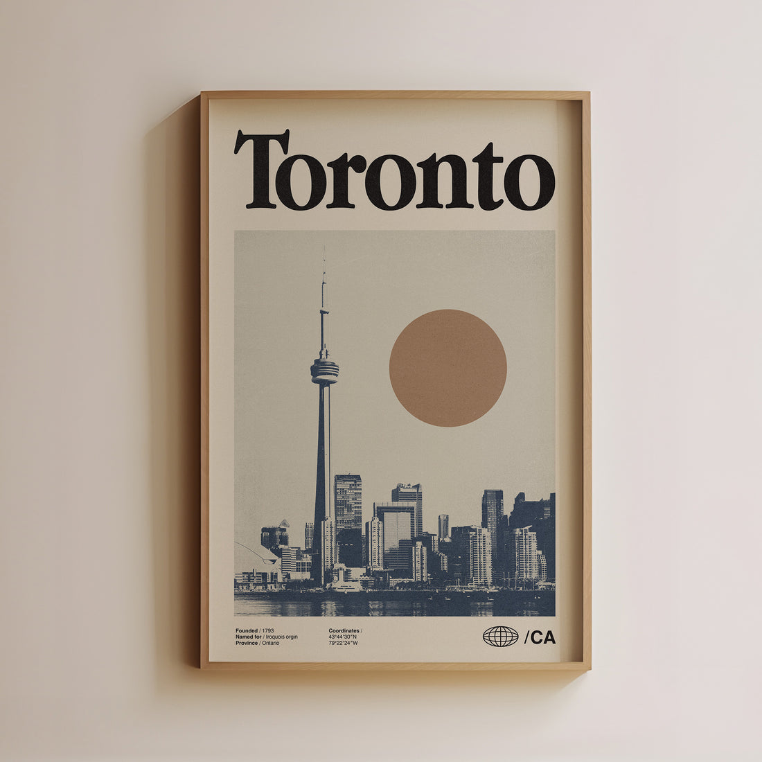 vintage toronto poster wall art