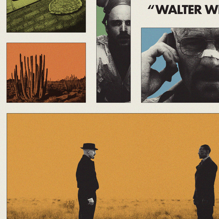 Breaking Bad Poster - Walter White Jesse Pinkman - RV Vince Gilligan ...