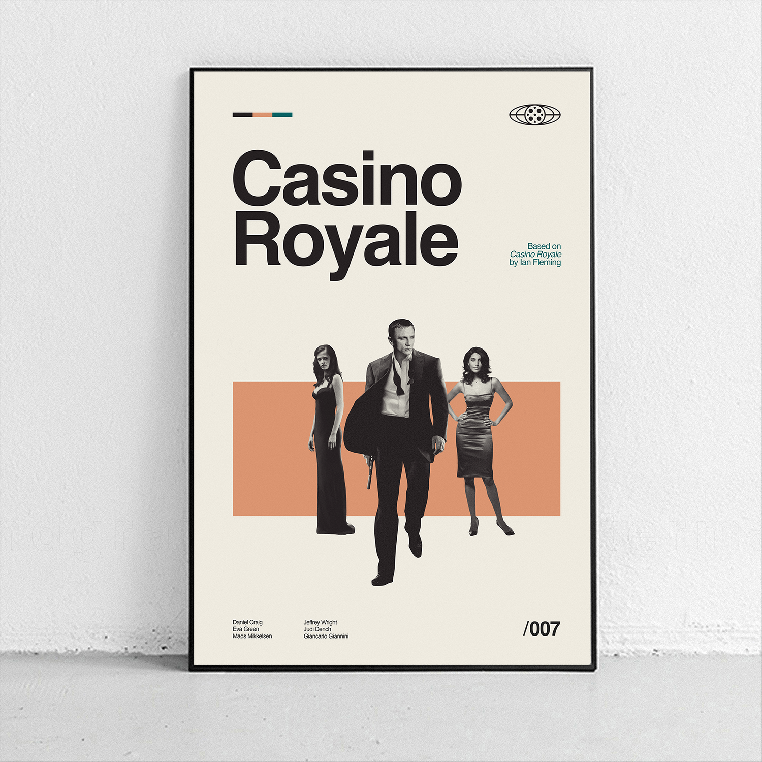 James Bond - Poster - Midcentury Modern Design - Sandgrain Studio James Bond - Poster - Midcentury Modern Design - Sandgrain Studio